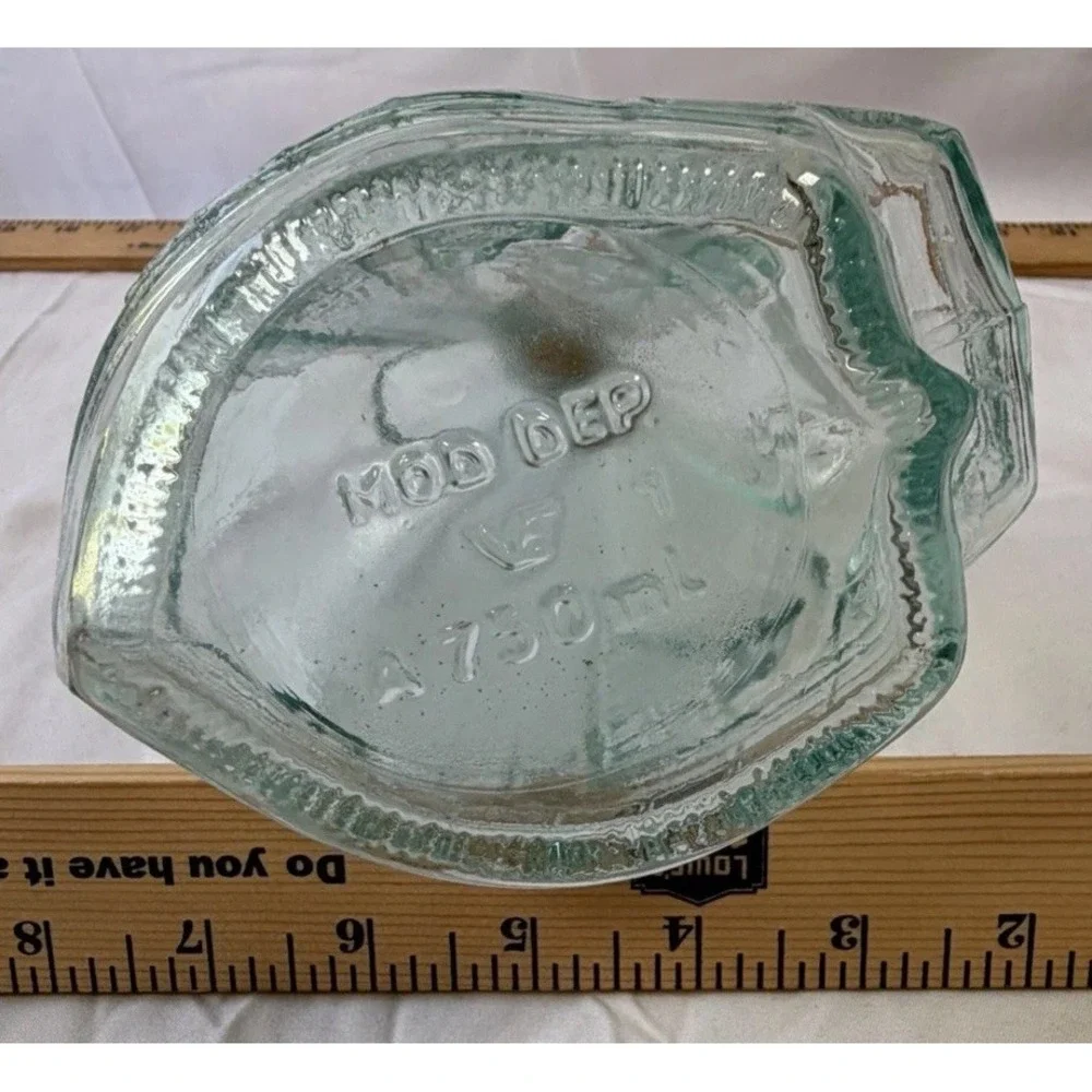 Santa Maria Ship Glass Bottle Decanter - Light Green Ship Bottle - Picture 6 of 9